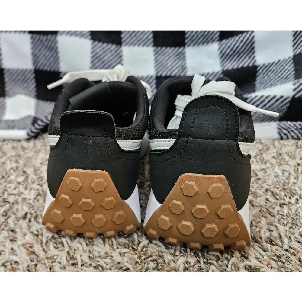 Dolce Vita Braiden Platform Sneakers Womens 7 Black White Chunky Casual Shoes